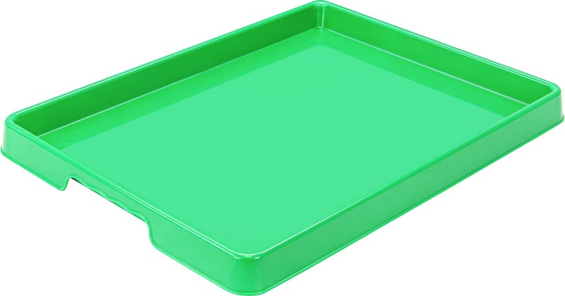 Storex Large Craft & Activity Tray â€“ Plastic Arts and Crafts Organizer for Paint, Beads and Slime, Green, 1-Pack (00444C12C) - Image 1